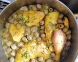 A picture of step 10 of Moroccan Chicken Tagine with Green Olives.