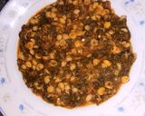 A picture of step 5 of Chanay ki dal palak.
