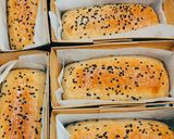 Gambar langkah 4 resipi Sourdough Hot Dog Buns.