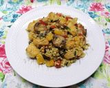 Tavaszi zöldséges bulgur, csirkefalatkákkal recept fázis 6 fotója