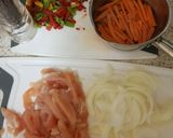 A picture of step 1 of My Chicken, Sweet Peppers. Stir Fry 😘.