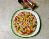 चीज़ कॉर्न पिज़्ज़ा (Cheese corn pizza recipe in Hindi) रेसिपी चरण 4 फोटो