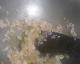 A picture of step 2 of Sarso saag with makke ki roti.