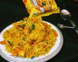 সবজি দিয়ে মশলা ম‍্যাগি (sabji diye Masla Maggi Recipe In Bengali) রেসিপি ধাপ - 4 ছবি