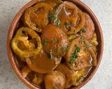 A picture of step 4 of Shrimp and Vegetable Tagine.