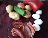 Foto del paso 1 de la receta: Tortilla de cebolla y pimientos..y algo más #yosoyyo