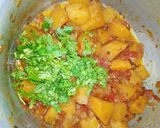 A picture of step 10 of Masala Fried Curried Potatoes.