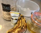 Sült zabkosárka fahéjas mézes joghurttal recept fázis 1 fotója