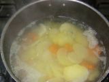 Pastel de raya blanca