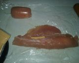 Une image de l'étape 2 de Cigarre de filet de poulet au fromage.