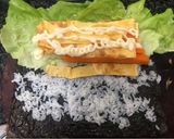 Hình bước làm 5 của món Sushi Trứng Cà Rốt Siu Healthy