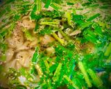 Hình bước làm 4 của món Canh Hẹ, Đậu Hũ Trứng Nấu Nấm Rơm