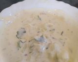 A picture of step 18 of WorkShop Spinach chatpata with muhammara dip.