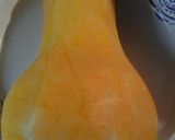 A picture of step 1 of Butternut squash with beef and onions.