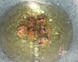 A picture of step 3 of Veg Manchurian fried Rice.