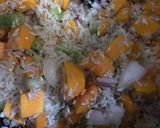 Foto del paso 2 de la receta: Arroz con auyama y cebolla