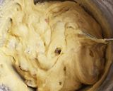 A picture of step 6 of Glacé cherry muffins.
