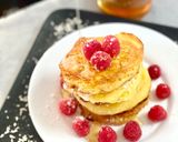 Une image de l'étape 4 de Pancakes à la farine de riz et noix de coco.