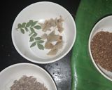 A picture of step 1 of Rajasthani khatti mithi kadhi.