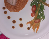 Foto del paso 15 de la receta: Segueza de cerdo con ensalada de guías y flor de calabaza