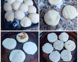 Foto del paso 9 de la receta: Batbout rellenos de salchichas y otros de ensalada variada
