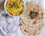 पीठला भाखरी (pithla bhakri recipe in Hindi) रेसिपी चरण 6 फोटो