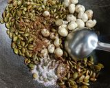 A picture of step 3 of Masala Roasted Pumpkin Seeds.