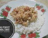 Foto langkah ke 4 dari resep Tahu penyet sambal tomat.