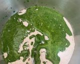 A picture of step 3 of Spinach Fettuccine.