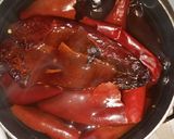 A picture of step 2 of Gorditas Stuffed with Shredded Beef in Red Chile Sauce.