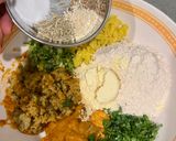 A picture of step 2 of Leftover Ka Makeover Protein Pack Paratha 🫓 (Pudi).