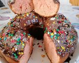 Foto del paso 3 de la receta: Queque rosa y chocolate