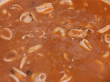 Calamares en salsa americana con cuscús