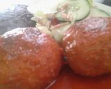 Foto del paso 7 de la receta: Bombas de pollo rellenas de jamón con queso