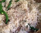 Foto del paso 1 de la receta: Arroz blanco al perejil (sin licuadora)