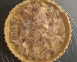 Une image de l'étape 5 de Quiche à la tomate, aux échalotes et au jambon.