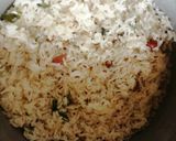 A picture of step 4 of Baadam jeera rice.