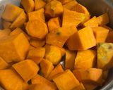 A picture of step 1 of Sweet Potato Kolak with Palm Sugar.