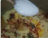 A picture of step 7 of Cauliflower biryani.