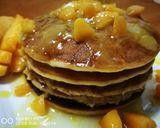 A picture of step 10 of Mango pancake with mango sauce.