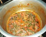 A picture of step 6 of Bhindi ka salun.