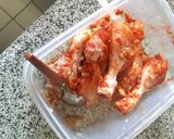 A picture of step 2 of Tandoori Drumstick.