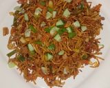 A picture of step 9 of Chinese Bhel.