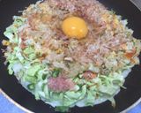 A picture of step 6 of Japanese Pancake ‘Okonomiyaki ‘.