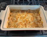 A picture of step 8 of Peach Dump Cake.