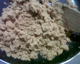 A picture of step 4 of Milkmaid Creations- Besan Laddoo mix.