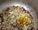 A picture of step 4 of Alu ki tarkari.