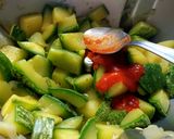 Une image de l'étape 5 de COURGETTES/KNACKIS AU COOK EXPERT.
