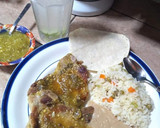Foto del paso 7 de la receta: Chuletas de cerdo en salsita verde y arroz blanco para acompañar