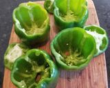A picture of step 1 of Stuffed Bell Peppers w/ Sauce.